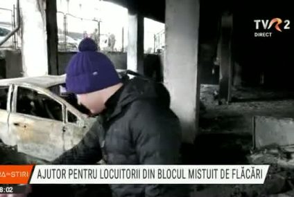 Oameni simpli și firme private, în ajutorul locatarilor din blocul mistuit de flăcări la Constanța
