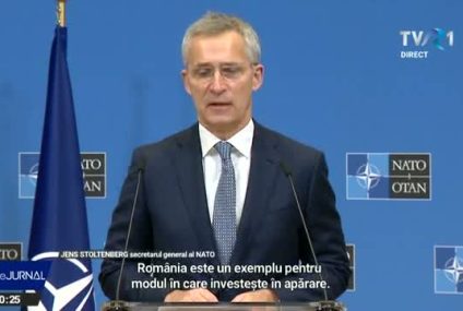 Secretarul General NATO, Jens Stoltenberg, după întrevederea cu premierul Nicolae Ciucă: România este un exemplu pentru modul în care investește în apărare