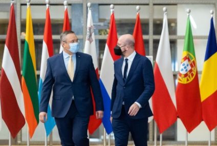 Nicolae Ciucă, întrevedere cu preşedintele Consiliului European, Charles Michel, la Bruxelles