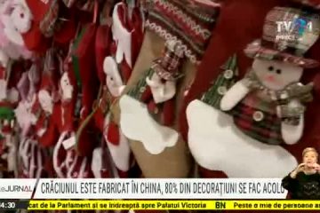 Crăciunul este fabricat în China, unde se confecționează 80 la sută din decorațiunile de sezon