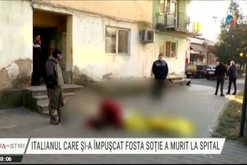 Italianul care şi-a împuşcat mortal fosta soţie a murit la spital