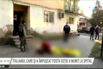 Italianul care şi-a împuşcat mortal fosta soţie a murit la spital