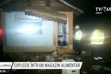 Patru bărbați au fost răniți după o explozie într-un magazin alimentar din Prahova