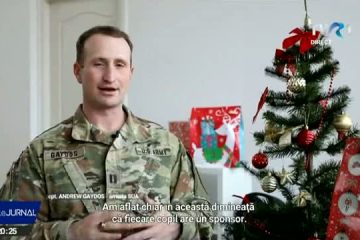 Militarii români și americani din Baza Mihail Kogălniceanu au dat cadouri câtorva sute de copii din București