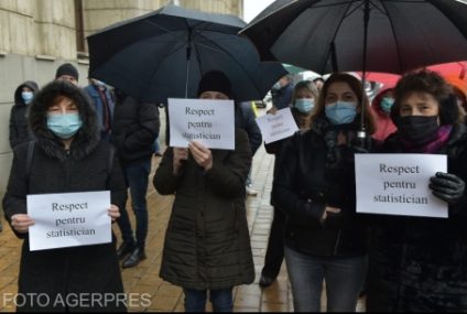 Protest al angajaților de la Institutul Național de Statistică. Ei sunt nemulțumiți că veniturile nu le-au fost majorate conform legii