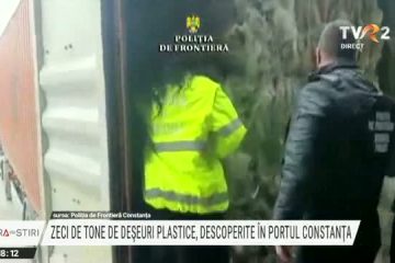 Zeci de tone de deșeuri plastice din Marea Britanie, oprite în portul Constanța. Dosar penal și cale întoarsă către expeditor