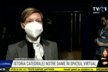 Istoria Catedralei Nôtre-Dame, reconstituită în spațiul virtual. Autoritățile speră ca renovarea monumentului să fie terminată în 2024