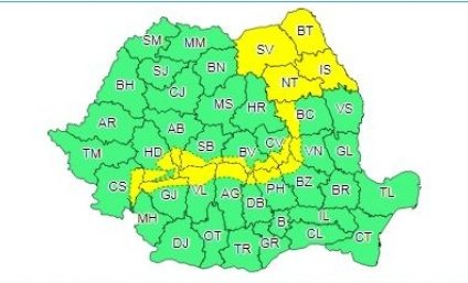 Intensificări ale vântului, de astăzi până sâmbătă seara, la munte, în estul, sudul și centrul țării, potrivit unei informări ANM. Cod galben în nordul Moldovei