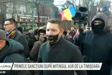 Primele sancţiuni după mitingul AUR de la Timişoara