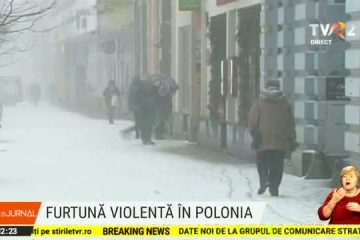 Furtună violentă în Polonia. Vântul a atins viteza de 130km/oră și a răsturnat mai multe tiruri