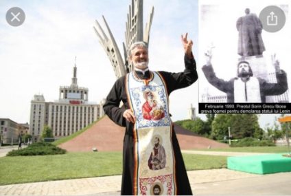 Sorin Paul Grecu, decorat post-mortem de Klaus Iohannis. Preotul a făcut greva foamei pentru demolarea statuii lui Lenin din Piaţa Presei Libere în 1990