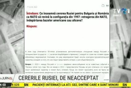 Cererile Rusiei, de neacceptat. Miercuri se va întruni Consiliul Suprem de Apărare a Ţării