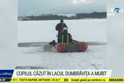 Copilul care a căzut sâmbătă în lacul Dumbrăvița a murit
