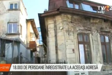 La o adresă din București  figurează că locuiesc 18 000 de persoane. Un proiect de lege prevede ca într-o locuință să poată fi înregistrate cel mult 10 persoane care nu sunt rude