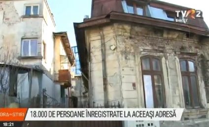 La o adresă din București  figurează că locuiesc 18 000 de persoane. Un proiect de lege prevede ca într-o locuință să poată fi înregistrate cel mult 10 persoane care nu sunt rude