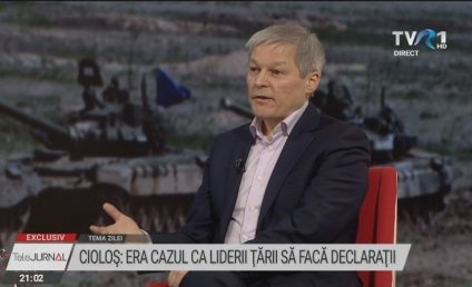 Dacian Cioloș, președintele USR, la Tema Zilei: Subiectul aderării României la Schengen ar trebui să fie pus pe agenda Consiliului UE de Afaceri Interne în următoarele două, trei luni