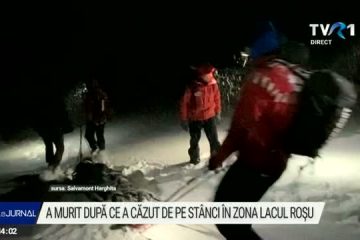 Un bărbat a murit după ce a căzut de pe o stâncă în zona Lacul Roșu. Trupul a fost recuperat de salvamontiști