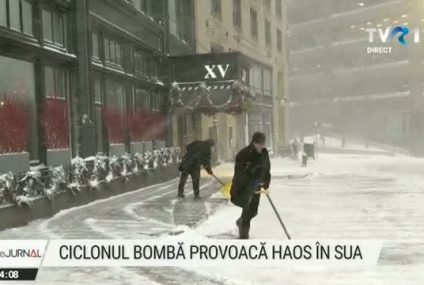 Ciclonul bombă provoacă haos în SUA. Urmează zile cu ger aprig, avertizează meteorologii