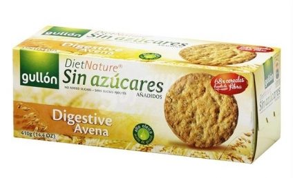 Biscuiţii cu ovăz fără zahăr adăugat Galletas Gullon, retrași de pe piaţă în urma prezenţei unui corp străin metalic