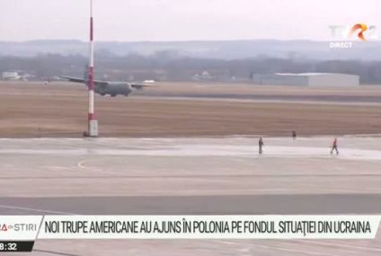 Primii soldați americani dislocați în Europa pe fondul tensiunilor de la granița Ucrainei au ajuns în Polonia