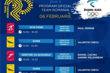 JO 2022 Beijing: Programul ivilor din România în ziua de duminică, 6 februarie