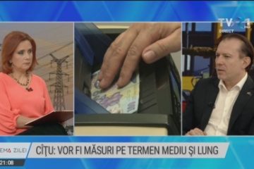 Florin Cîțu, la Tema Zilei, despre criza energiei: Măsurile să fie pe termen mediu și lung și să ofere confortul că nu va mai exista această volatilitate a prețurilor. Căutăm o soluție care să meargă până în 2025-2026