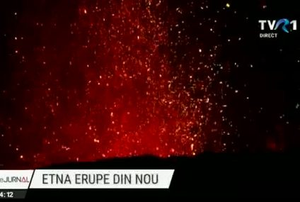 Cel mai activ vulcan din Europa, Etna, dă din nou semne de nervozitate