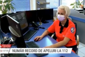 Număr record de apeluri la 112, anul trecut. Cele mai multe au fost redirecționate la Ambulanță. Detalii cu puternic impact emoțional!