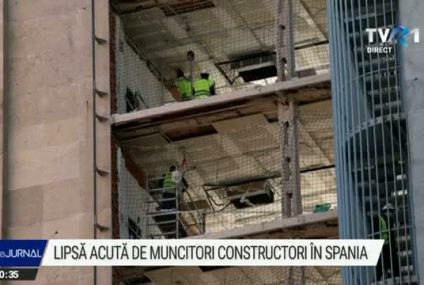 Lipsă acută de muncitori constructori în Spania. Patronii au majorat salariile şi oferă cursuri gratuite de calificare