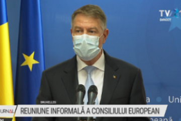 Klaus Iohannis, după reuniunea informală a Consiliului European privind situaţia de securitate de la graniţele Ucrainei: Trebuie să rămânem uniți, și în eforturile diplomatice, și economice