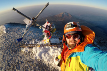 Alpinistul Adrian Ahriţculesei a cucerit vulcanul Pico de Orizaba, cel mai înalt din America de Nord