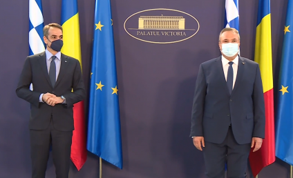 Premierul grec, Kyriakos Mitsotakis, după discuția cu N. Ciucă: Susținem dinamic cererea României de a intra în Schengen. Mulțumesc pentru acordul în protecția civilă. Nu uit ajutorul pe care ni l-ați dat cu pompierii!