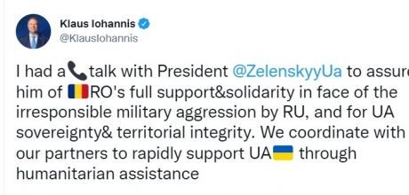 klaus-iohannis-a-avut-o-convorbire-telefonica-cu-presedintele-ucrainean:-ne-coordonam-cu-partenerii-nostri-pentru-a-sprijini-rapid-ucraina-prin-asistenta-umanitara