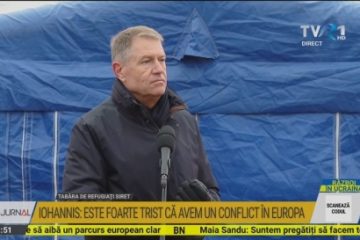 Klaus Iohannis, la tabăra de refugiaţi de la Siret: Niciunui ucrainean nu i se va refuza intrarea în România. Pornim de la scenariul că acest conflict NU se va extinde, că NATO și România NU vor fi implicate