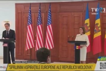 Antony Blinken, la Chișinău: Sprijinim aspirațiile europene ale Republicii Moldova. Maia Sandu: Avem nevoie de ajutorul comunității internaționale pentru a face față crizei refugiaților