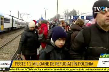 Peste 1,2 milioane de refugiați ucraineni au ajuns în Polonia de la începutul războiului