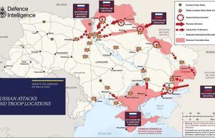 LIVE TEXT La nord-vest de Kiev, forțele rusești nu reușesc să străpungă apărarea ucrainenilor. Harta atacurilor și a zonelor controlate rămâne neschimbată față de ziua anterioară