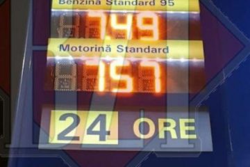Preţuri între 7,43 şi 9,59 lei/litru la benzinăriile din Bucureşti, joi dimineaţa