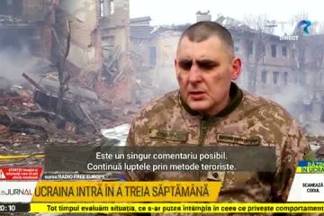 LIVE TEXT 16 zile de război în Ucraina. Situație disperată la Mariupol, bombardamente puternice la Nikolaev. Kievul acuză Rusia de un atac aerian asupra Belarusului de pe teritoriul ucrainean