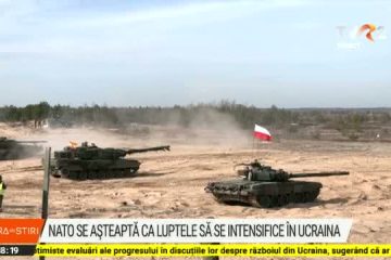 NATO preconizează o intensificare a luptelor în Ucraina. Mai multe trupe americane au ajuns în Europa, iar în țările baltice se desfășoară exerciții tactice