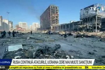 RĂZBOI ÎN UCRAINA, ZIUA 26 | Ucraina a respins apelurile Rusiei de a preda orașul Mariupol. Rușii au deschis focul asupra unor civili din Herson care protestau pașnic. Cel puțin opt morți, după ce un mall din Kiev a fost bombardat