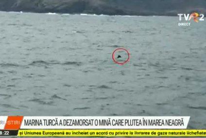 Mină dezamorsată în Marea Neagră. Strâmtoarea Bosfor a fost închisă până la încheierea operațiunii