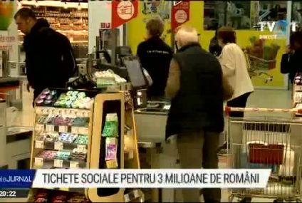 Tichetele sociale pentru 3 milioane de români, aprobate de Guvern