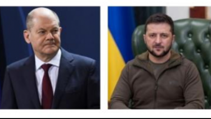 Volodimir Zelensky și Olaf Scholz au discutat despre situația de pe frontul ucrainean