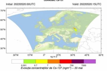 Un nor de fum din zona Cernobîl va ajunge în estul Ucrainei şi sud-vestul Rusiei, anunță ANM
