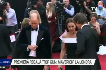 Top Gun: Maverick, lansare regală la Londra. Tom Cruise despre Prințul William: Amândoi iubim Anglia, amândoi iubim să zburăm