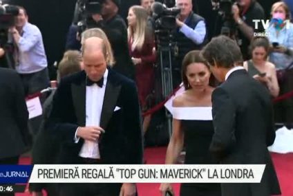 Top Gun: Maverick, lansare regală la Londra. Tom Cruise despre Prințul William: Amândoi iubim Anglia, amândoi iubim să zburăm