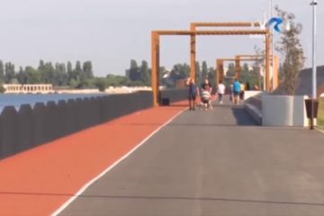 Drumul pentru biciclete de la Lacul Morii, din Capitală, inaugurat astăzi, cu ocazia Zilei Mediului