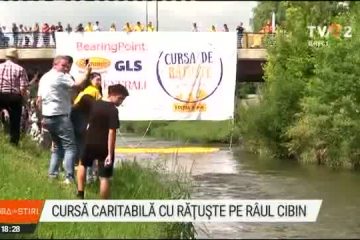 Cursă caritabilă cu răţuşte de plastic, la Sibiu. Banii, folosiţi la dotarea şi renovarea centrului de plasament Gulliver