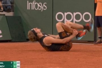 Tenismenul german Alexandru Zverev s-a operat la glezna dreaptă, după accidentarea de la Roland Garros